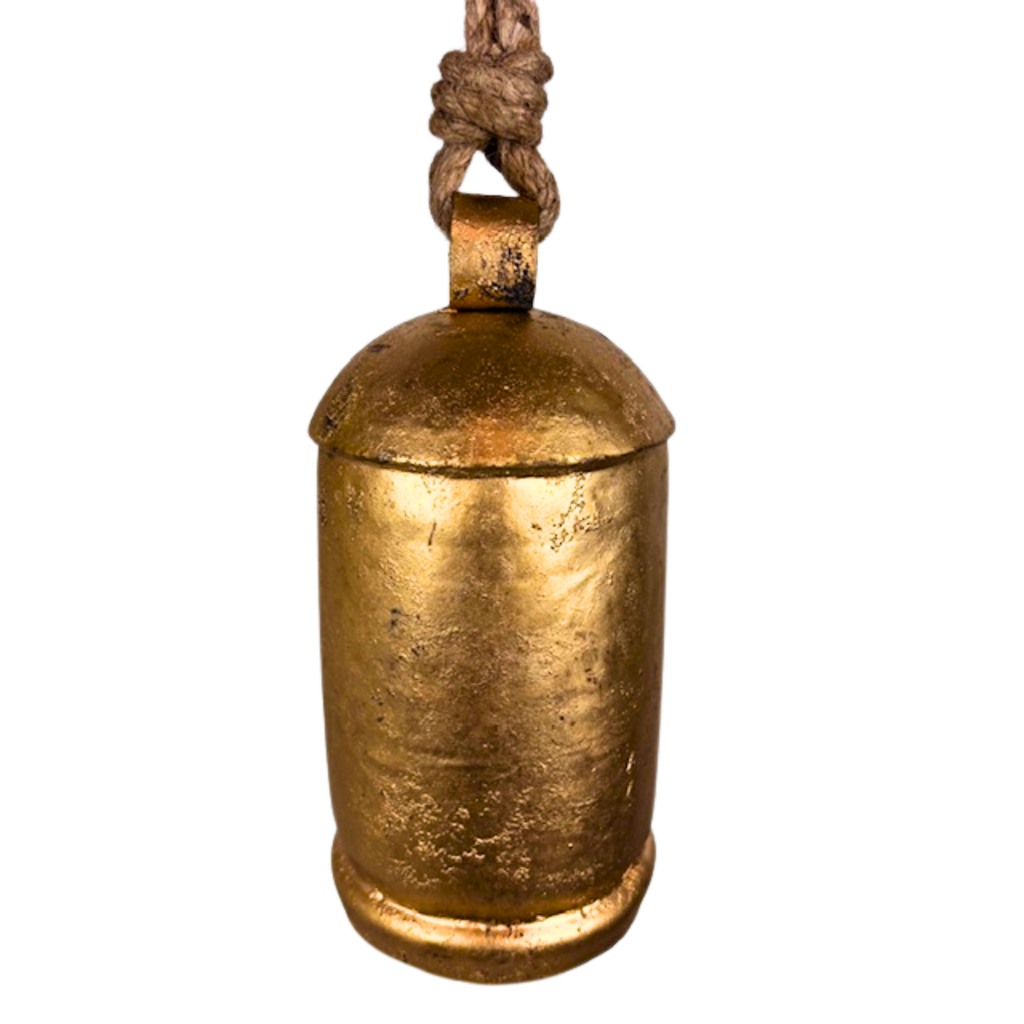 2MB Metal Rustic Cow Bell with Rope and Wooden Donger 3 sizes