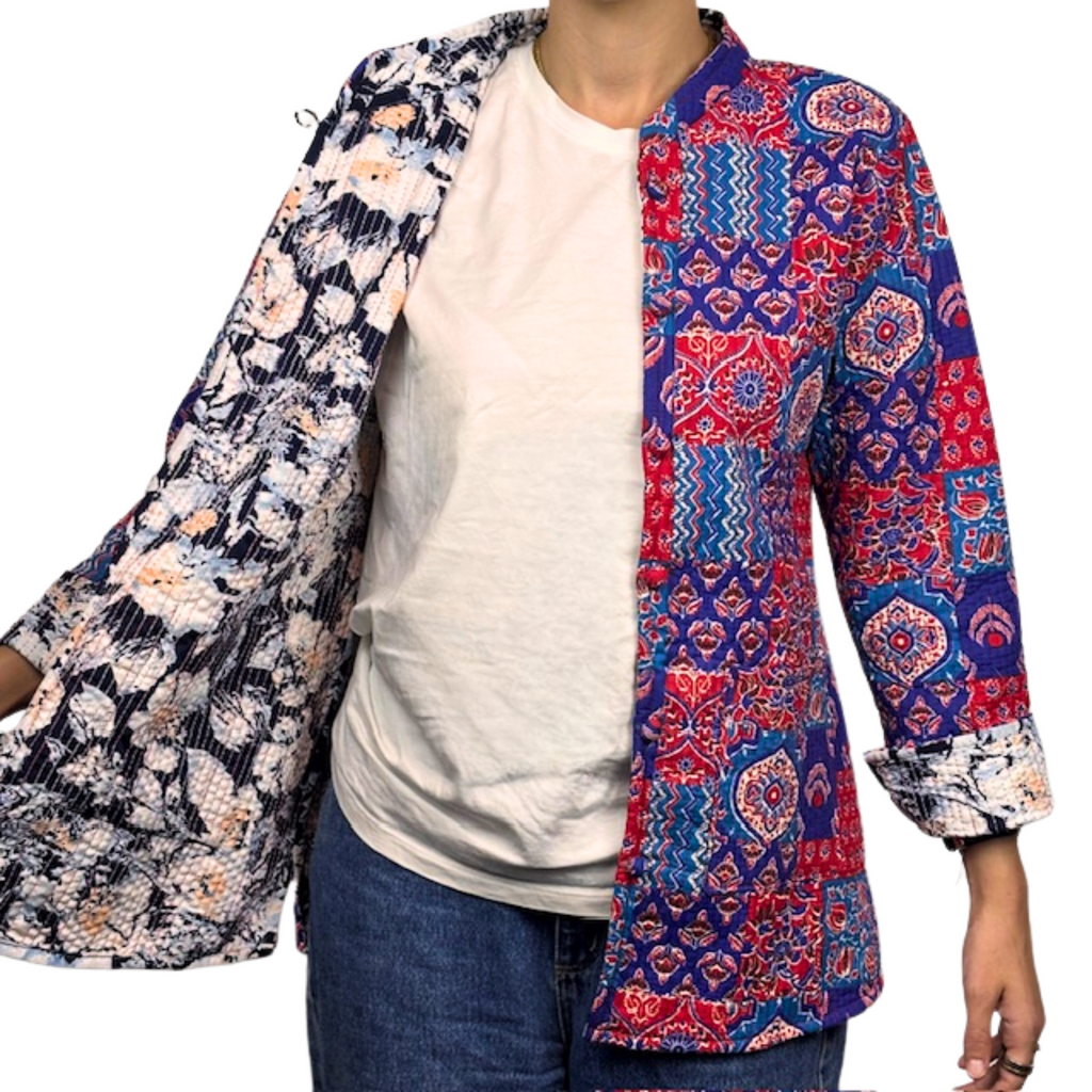 6F Quilted Cotton Jacket Reversible Design 3