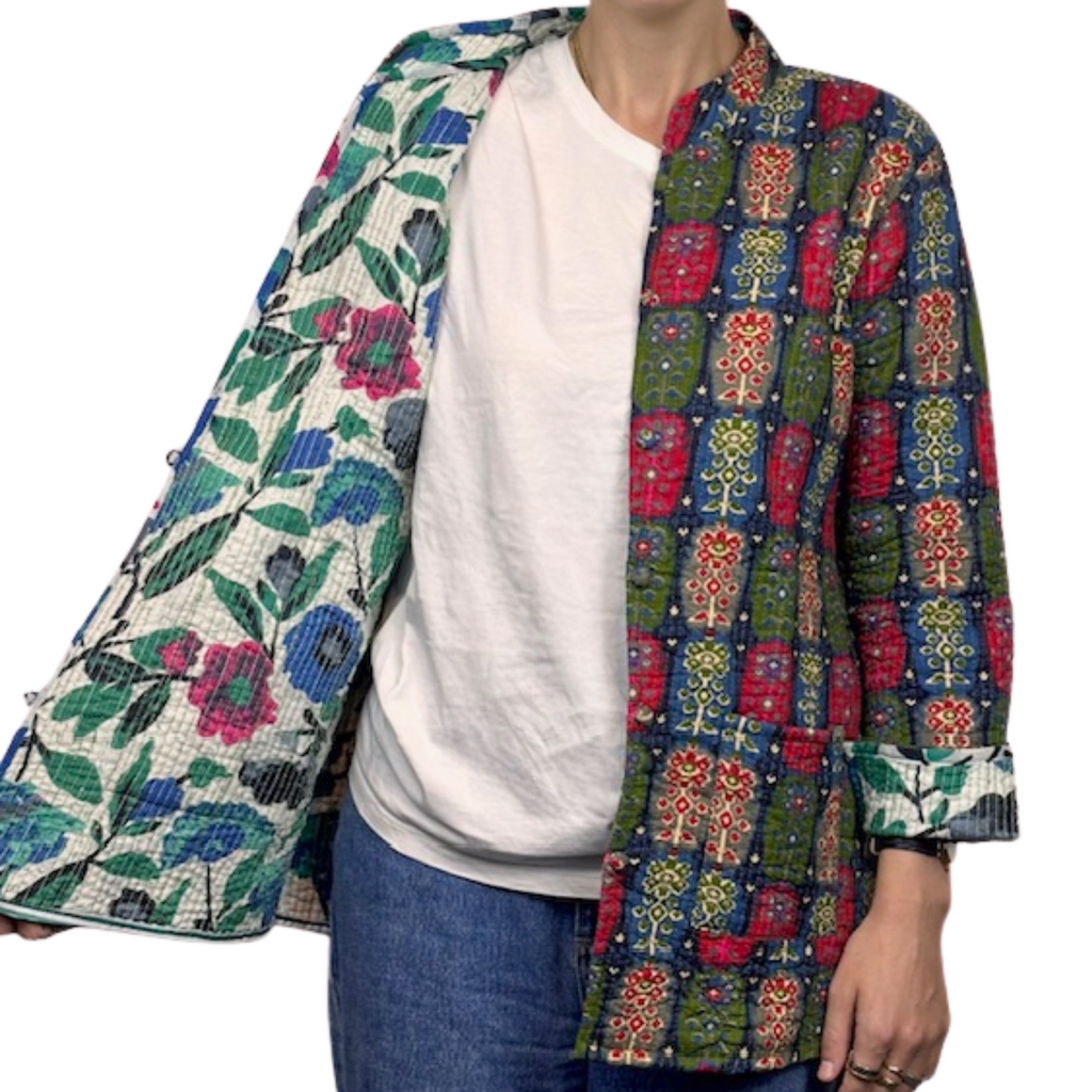 6F Quilted Cotton Jacket Reversible Design 1