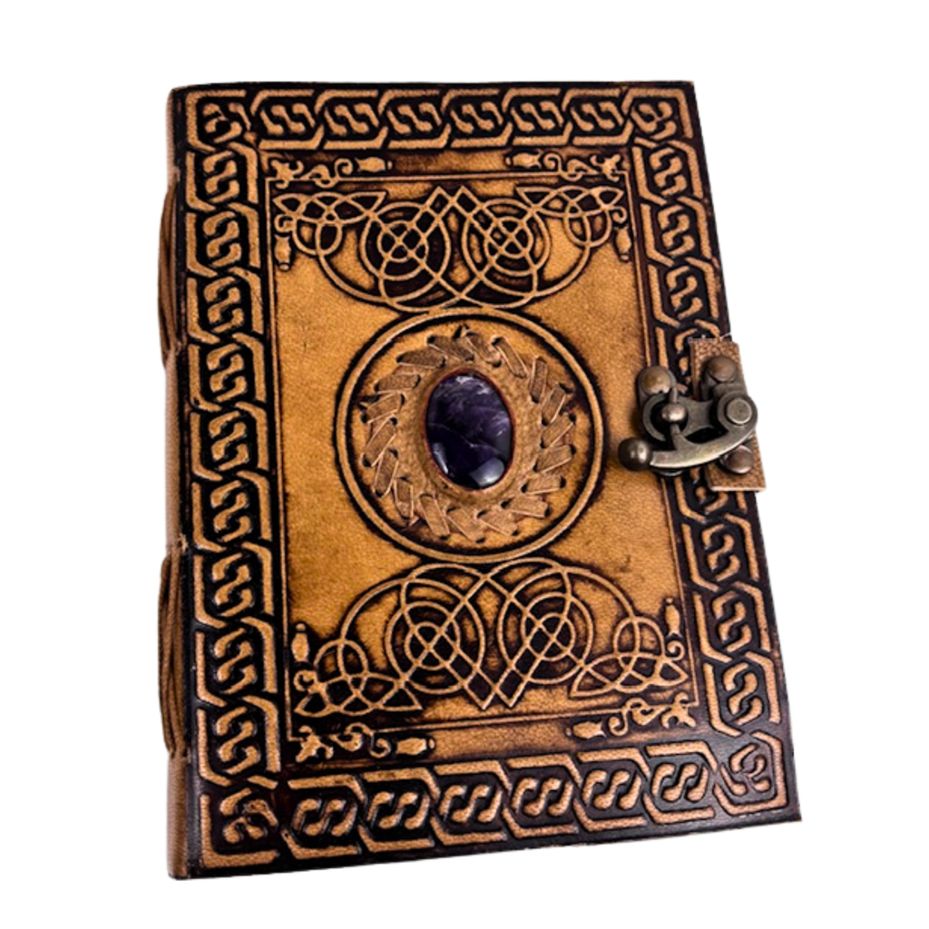 3J Leather Stone Journal 13x18cms