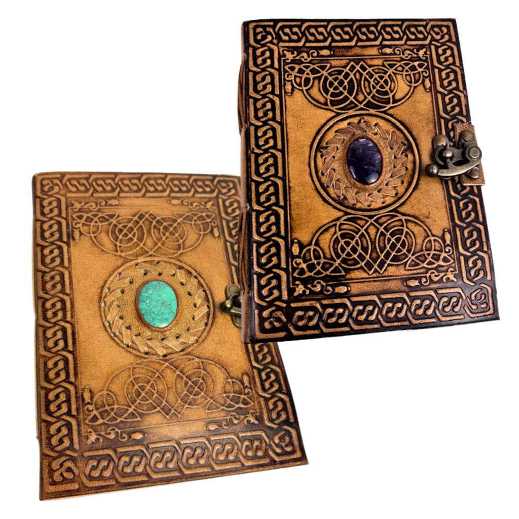 3J Leather Stone Journal 13x18cms