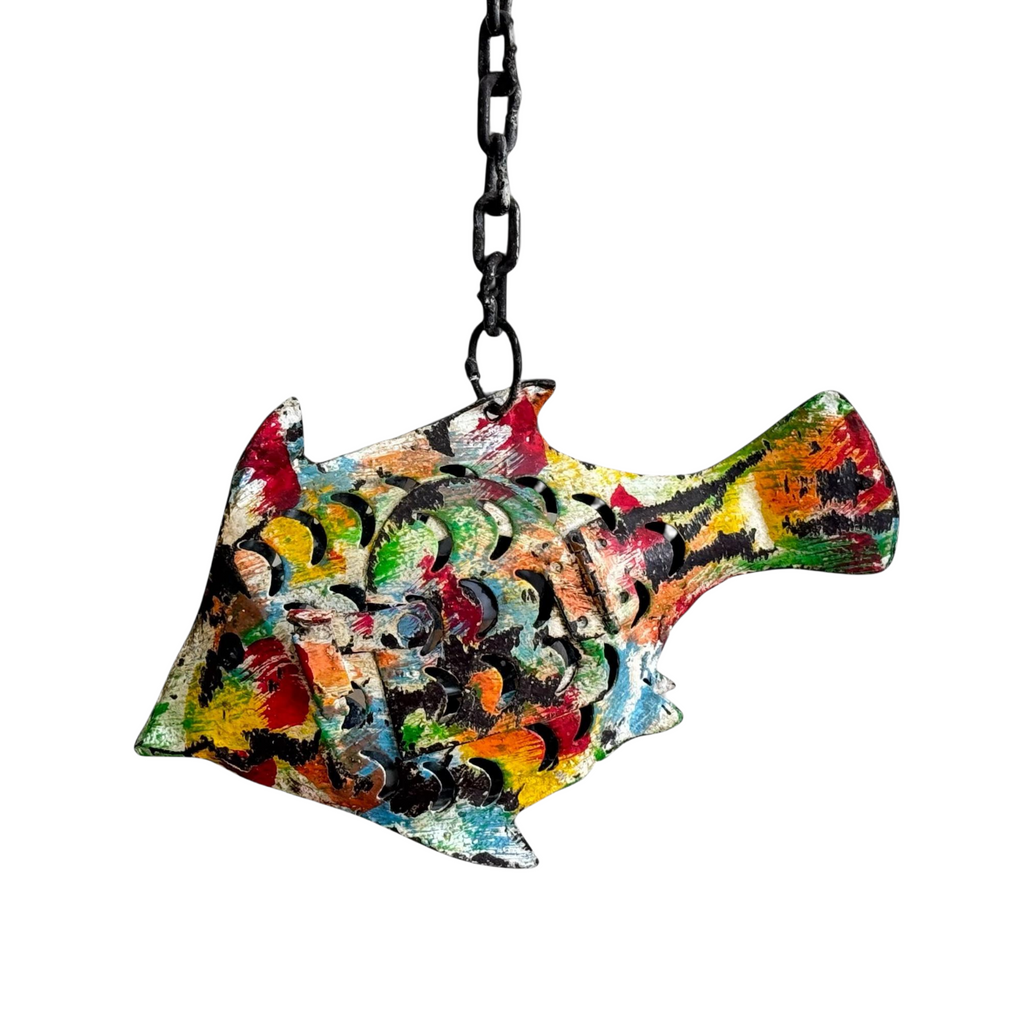 1GW Tropical Fish T Light Metal GW639 (20x4x12cms)