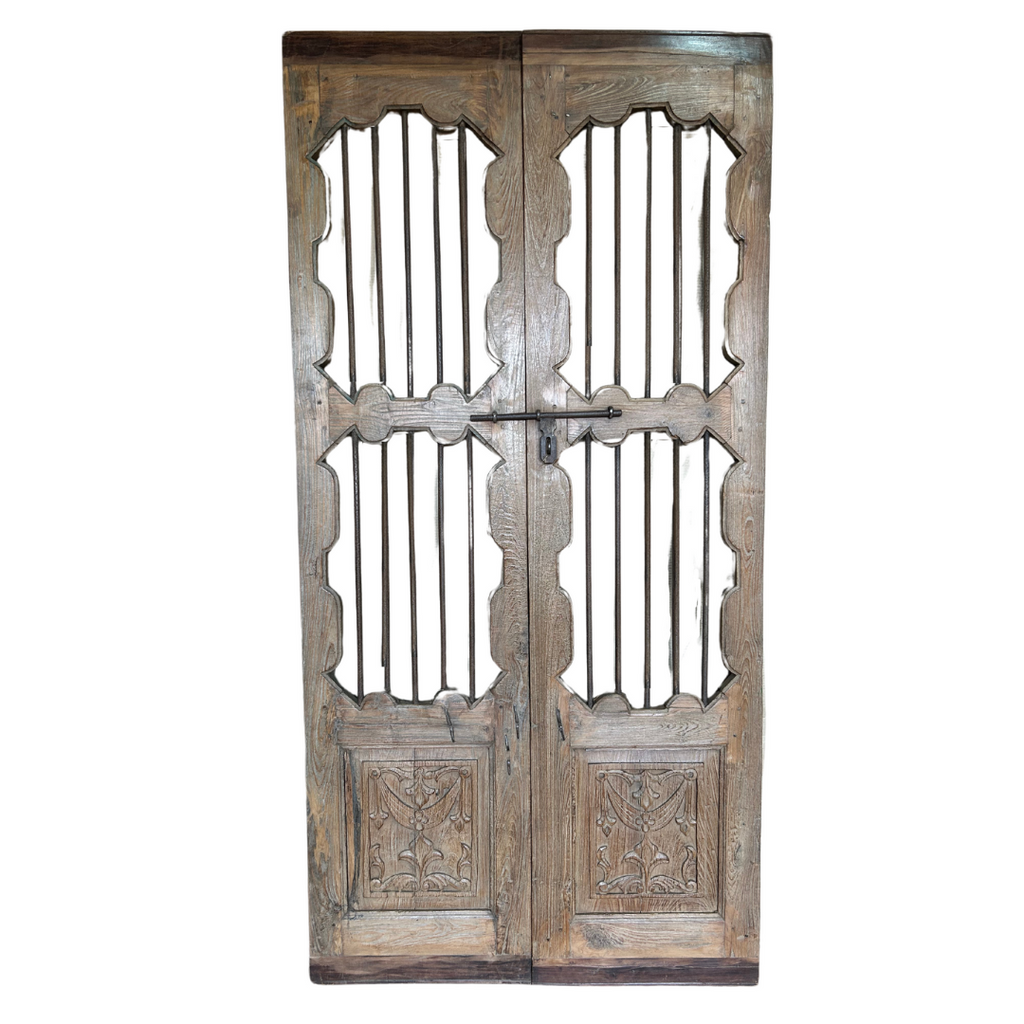 Wooden Jali Door (99w 3d 174h) FUR589