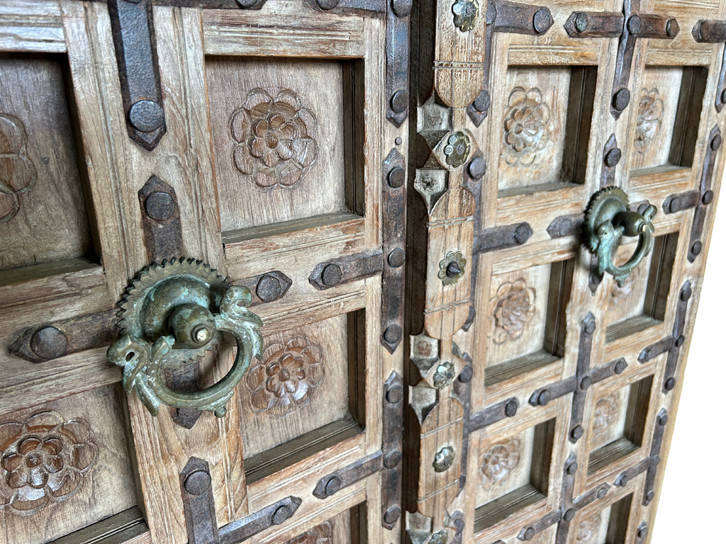 Wooden Doors with Original Brass Work (98w 6d 165h) FUR593