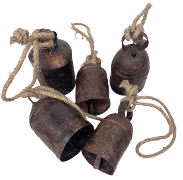 UNC060 Vintage Cow Bells small assorted
