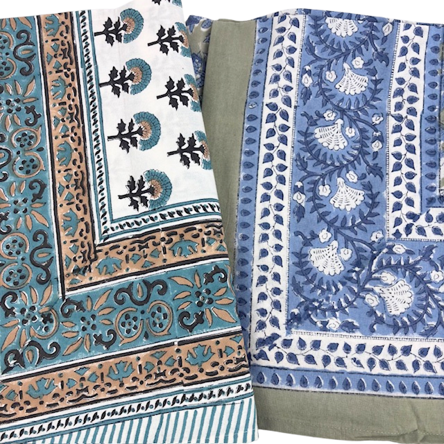 5HW Table Cloth 2025 Hand Block Printed 6 Seater 150x225cms (Copy)