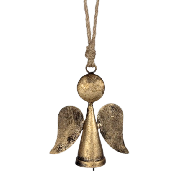 1GW Metal Christmas Angel  Bell (10x9cms)GW674