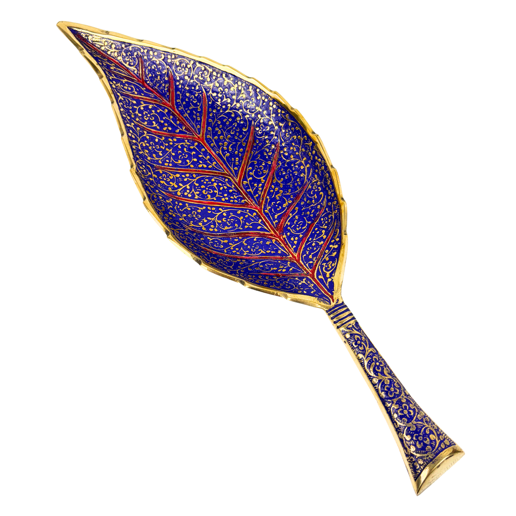 1GW Brass Leaf Bowl 11x33cms GW667