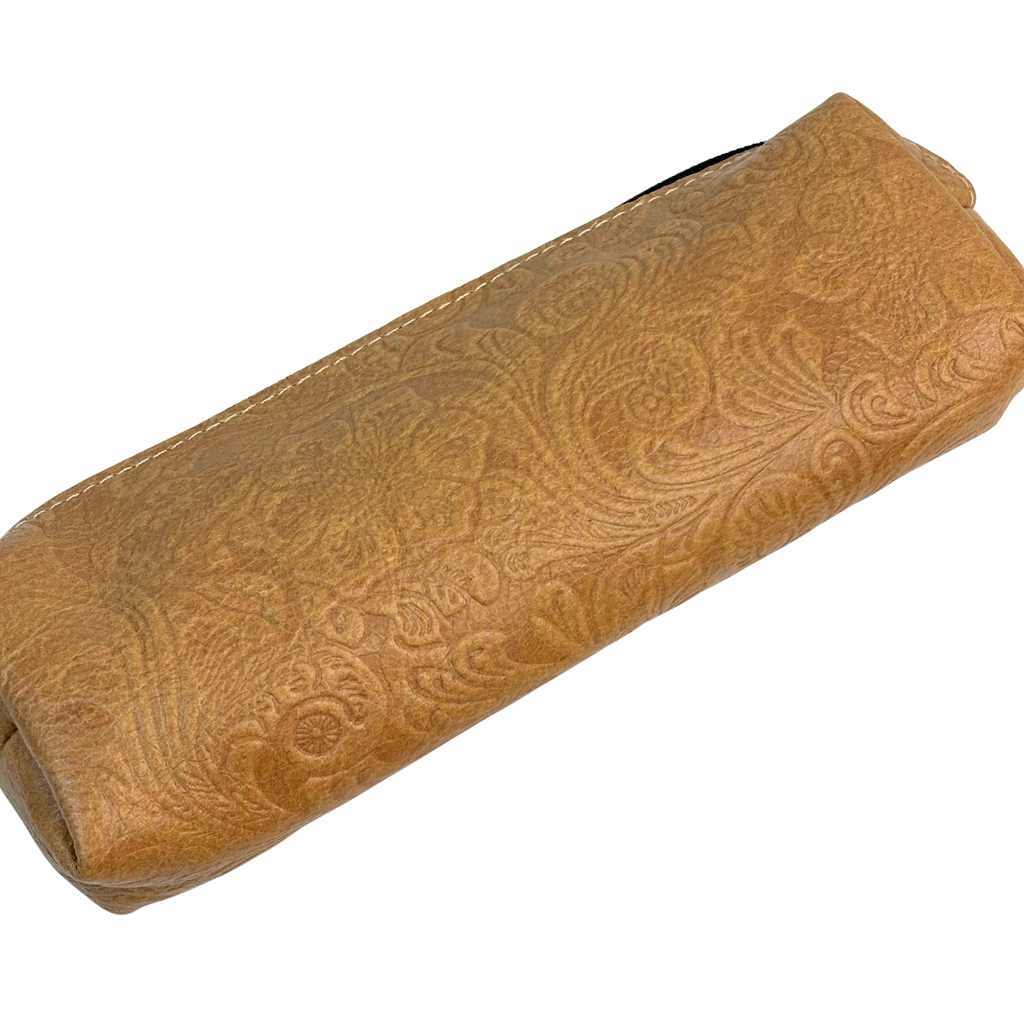 6F Leather Embossed Purses 22x8cms