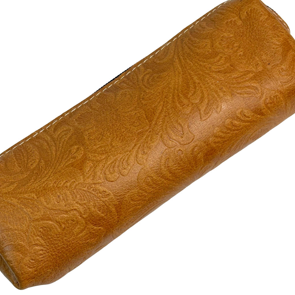 6F Leather Embossed Purses 22x8cms