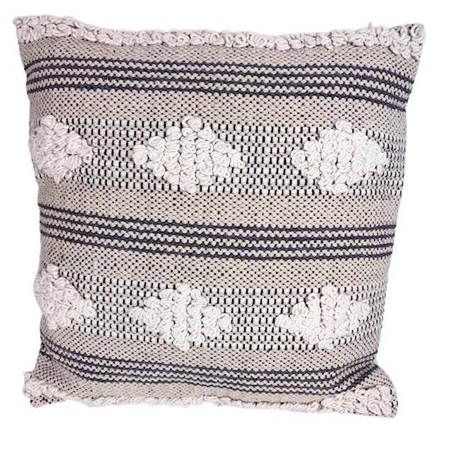 5HW Cushions 100% Cotton Black & White Collection 45x45cms Filler Included
