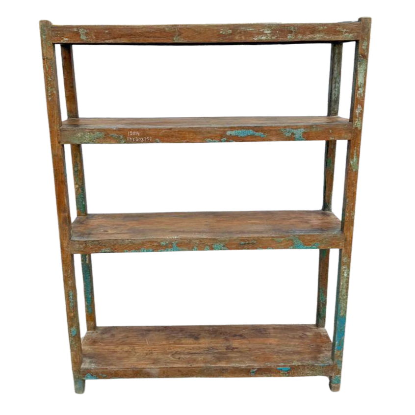 FUR645 Wooden Shelving Unit (114w x30d x151h) Four Shelves