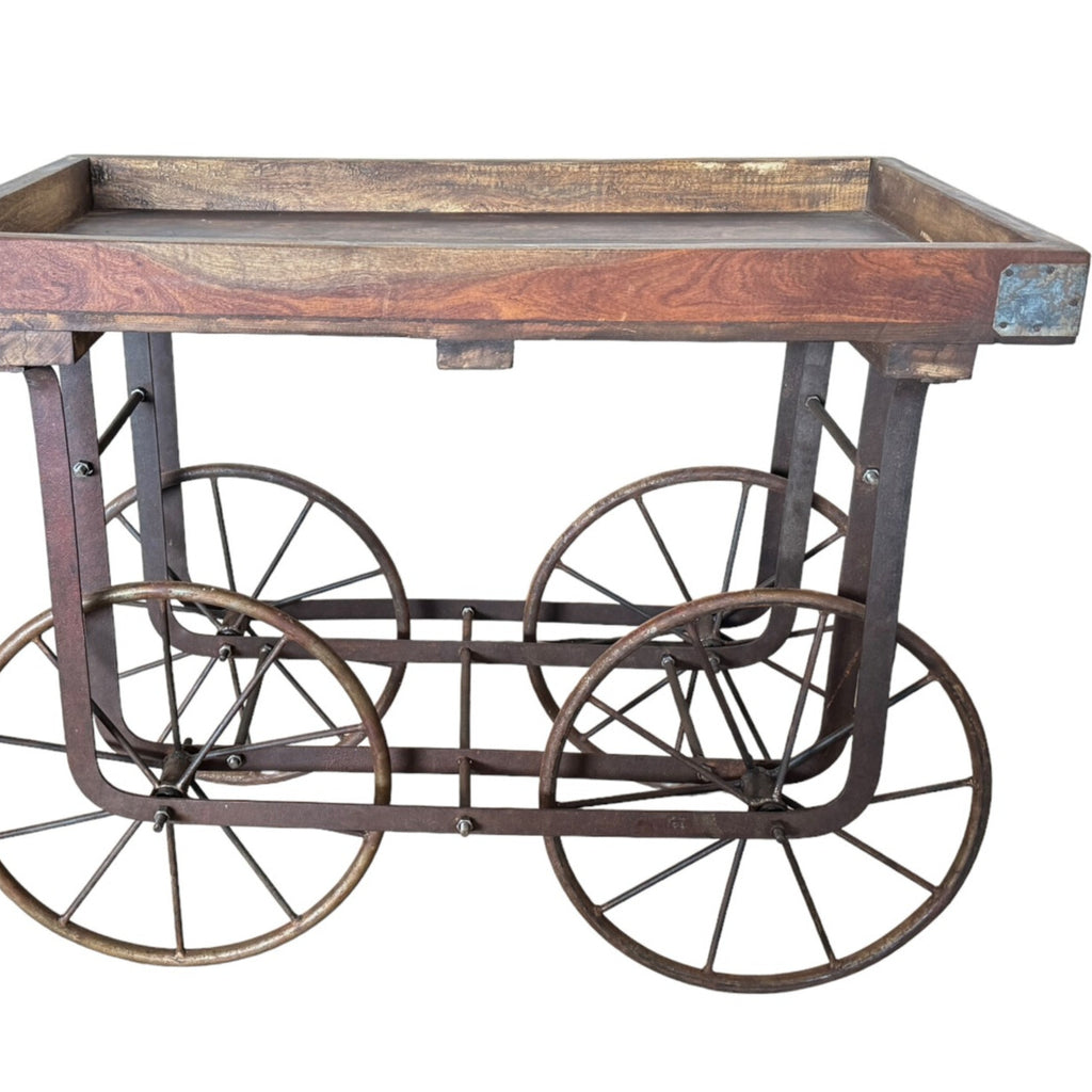 FUR644 Market Cart Small with Iron Wheels (100wx60dx84hcms)