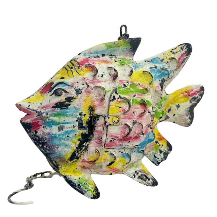 1GW Tropical Fish T Light Metal GW640 (25x7x20cms)
