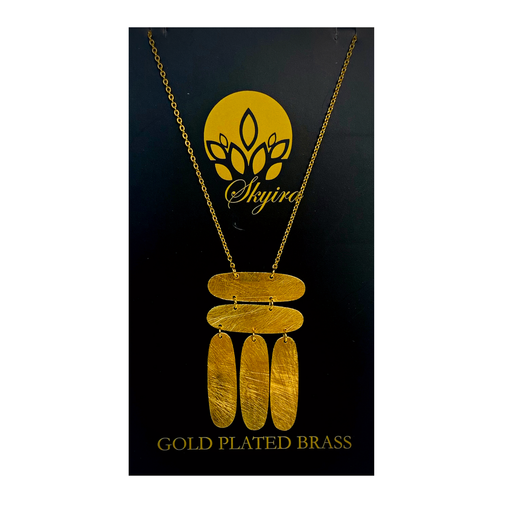8JA041 Gold Plated Brass Jewellery Necklace Pendant