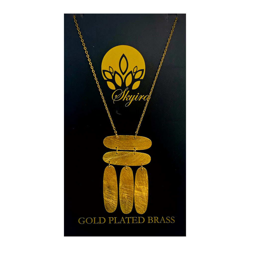 JA041 Gold Plated Brass Jewellery Necklace Pendant