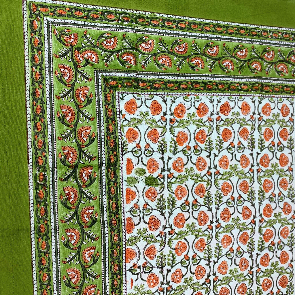 5HW Table Cloth 2023 Hand Block Printed 8 Seater 170x270cms