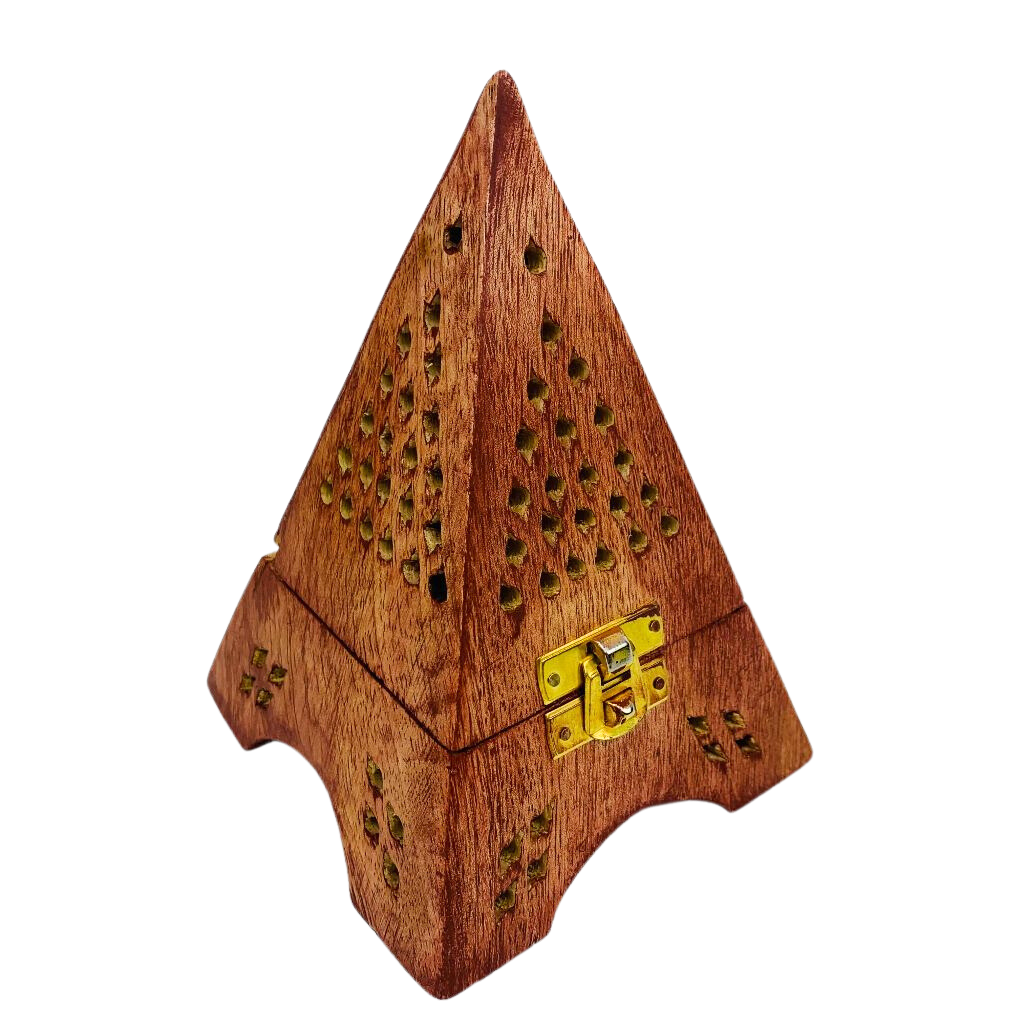 Incense Cone Tower Wooden 10x15cms GW431