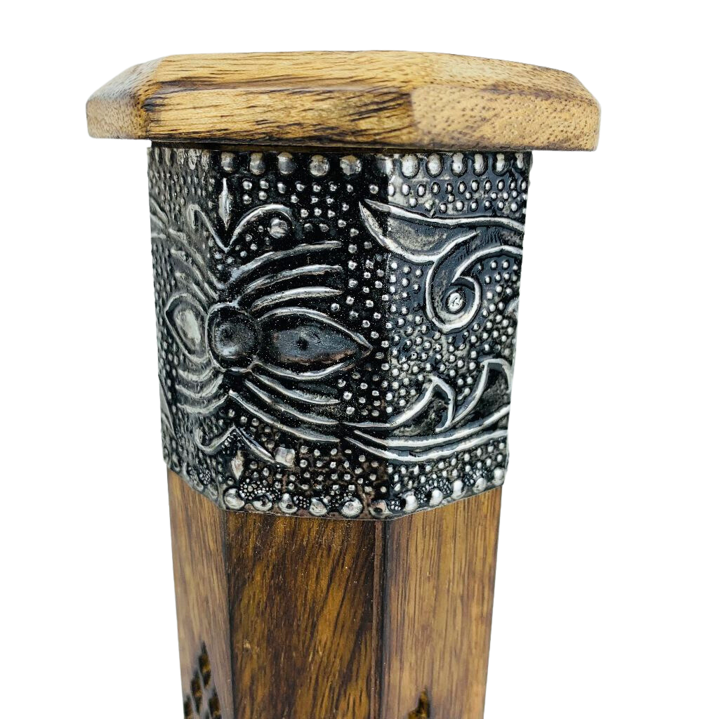 1GW Incense Tower with Silver Feature 8x30cms GW432