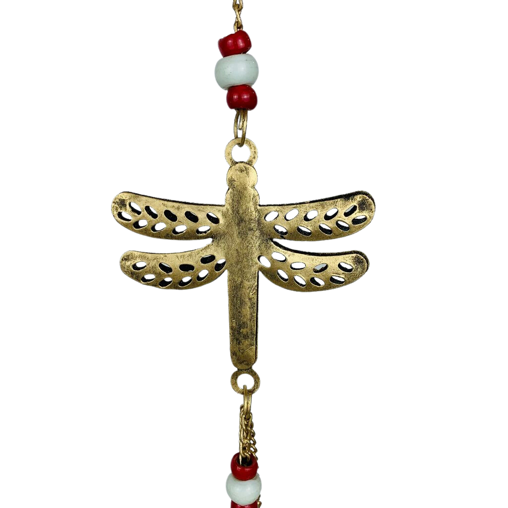 MB069 Metal Dragonfly Mobile with Bells