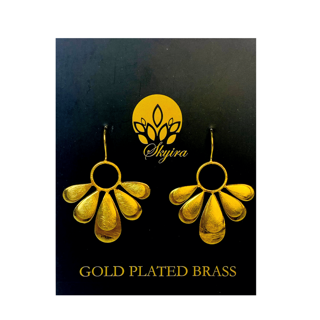 Gold Plated Brass Jewellery Earrings JA033