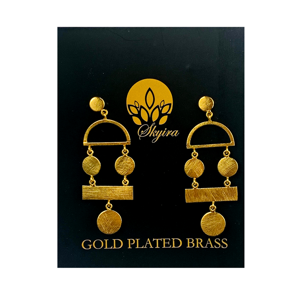 Gold Plated Brass Jewellery Earrings JA038