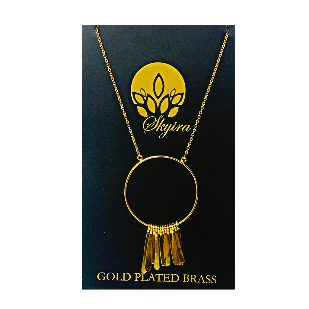 JA040 Gold Plated Brass Jewellery Necklace Pendant