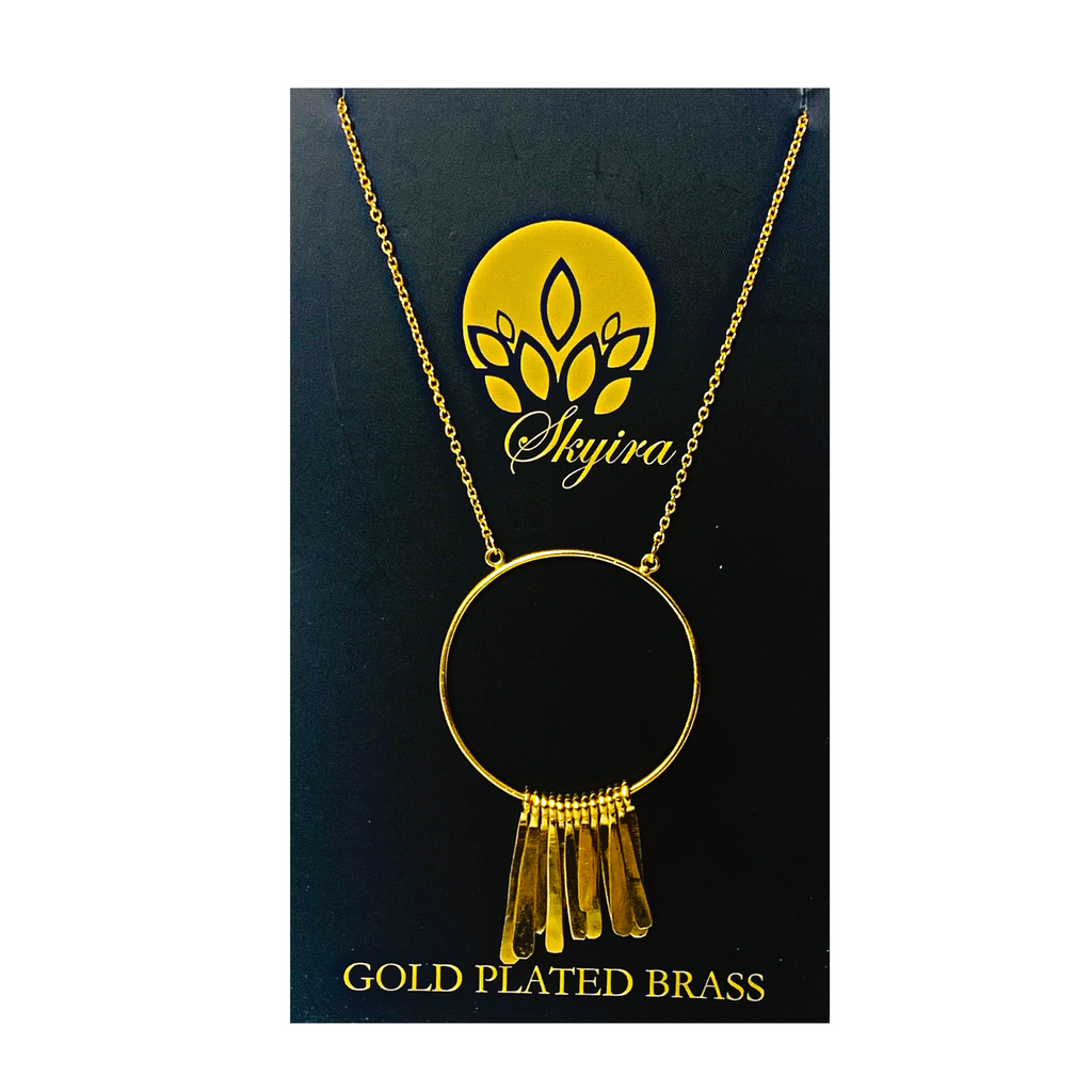 Gold Plated Brass Jewellery Necklace Pendant JA040