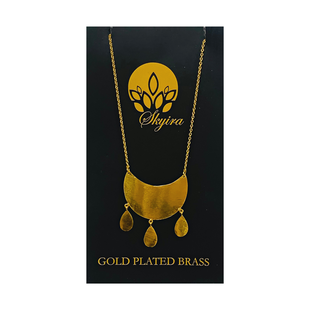 8JA042 Gold Plated Brass Jewellery Necklace Pendant