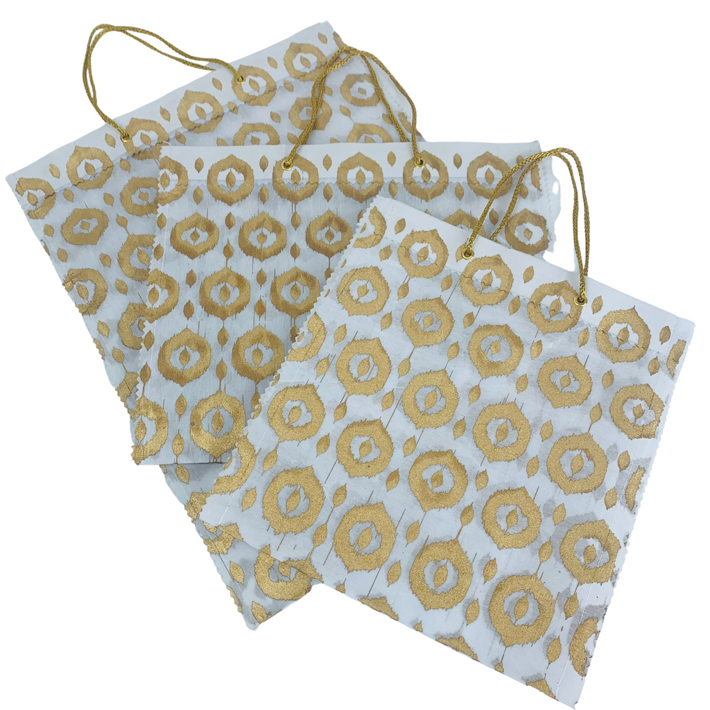 1GW Gift Bags set of 3 sizes Made From Rice Paper GW505b