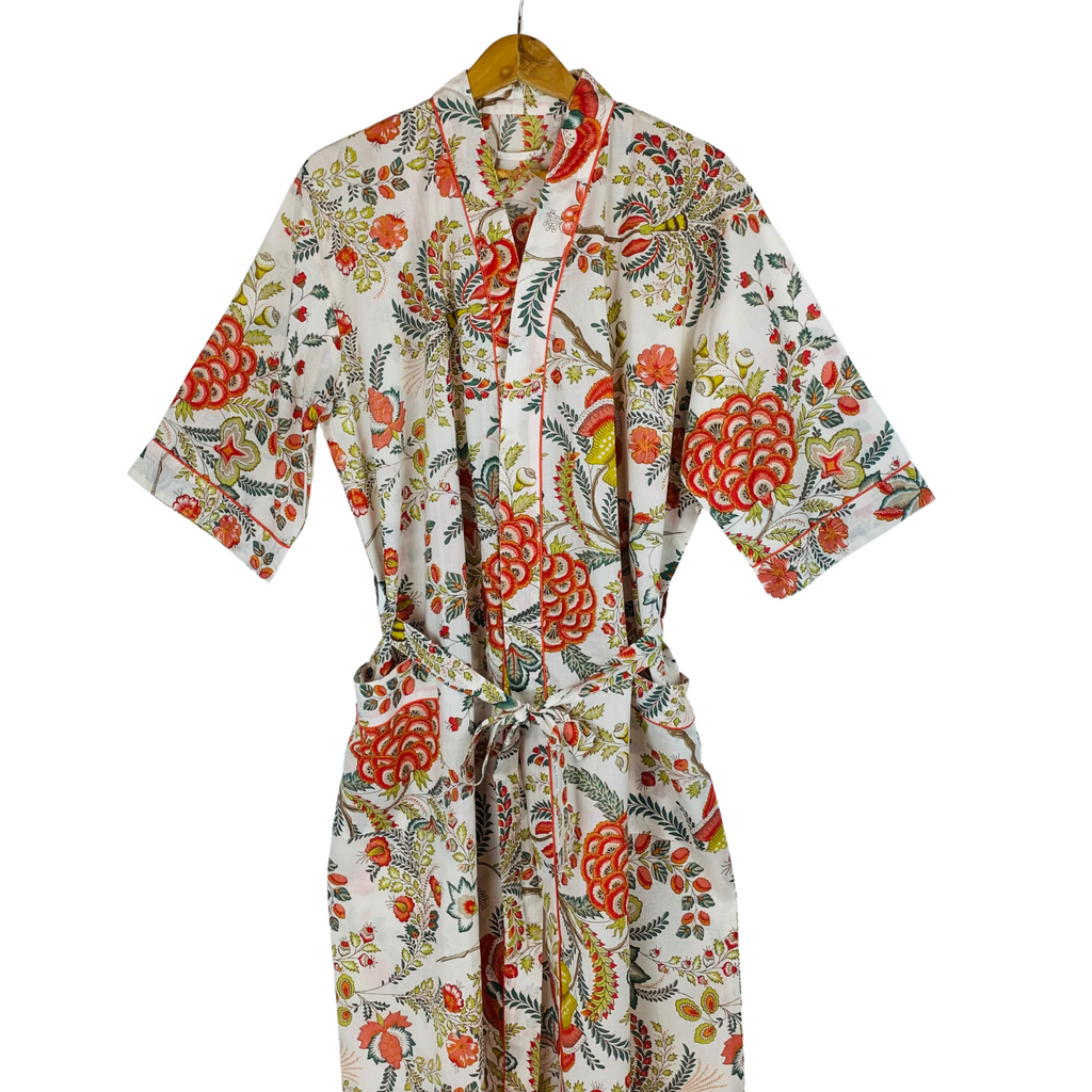 Dressing Gowns Long 100% Cotton
