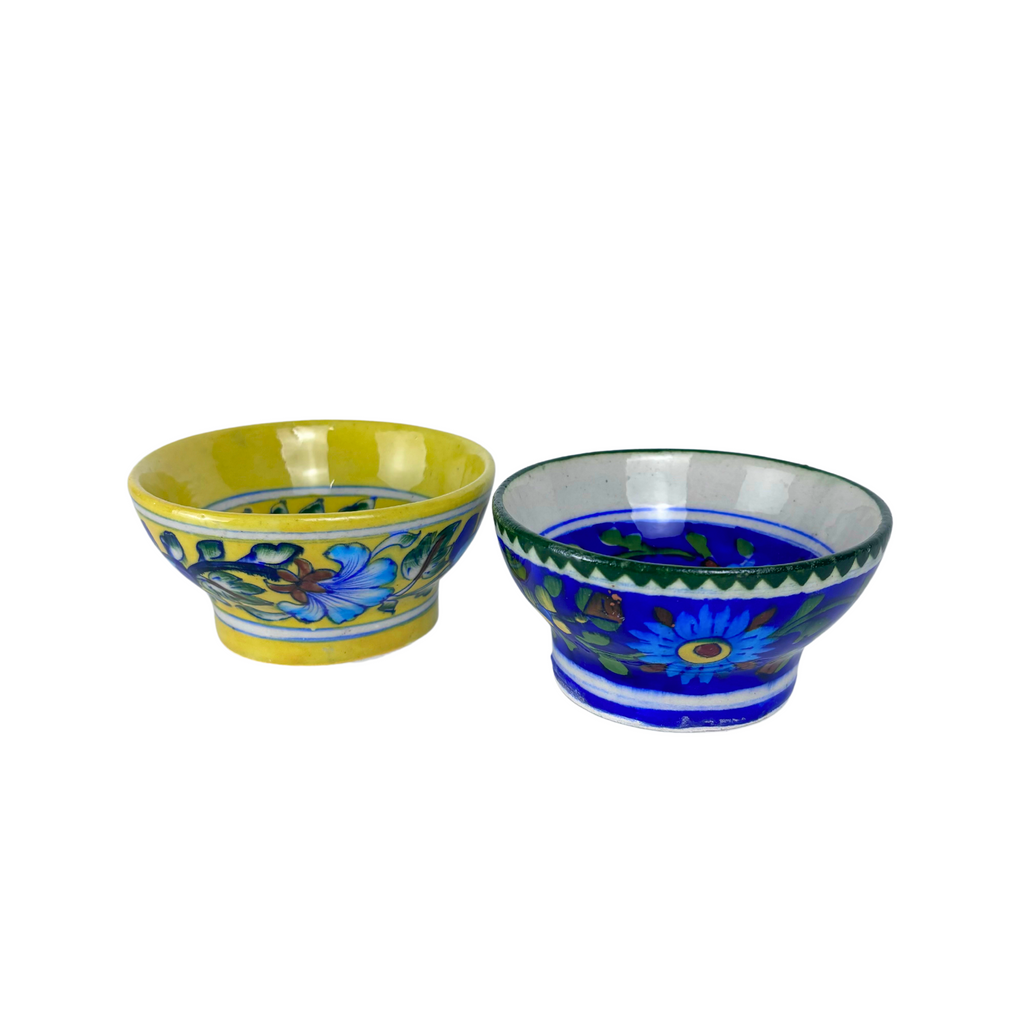 4JBP Jaipur Blue Pottery Tapas Bowl 10cms