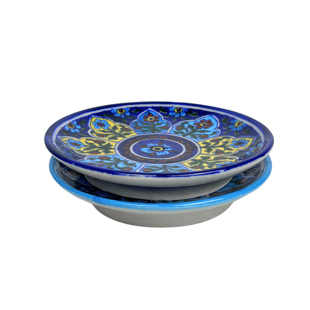 JBP Jaipur Blue Pottery Decorative Plate 20cms