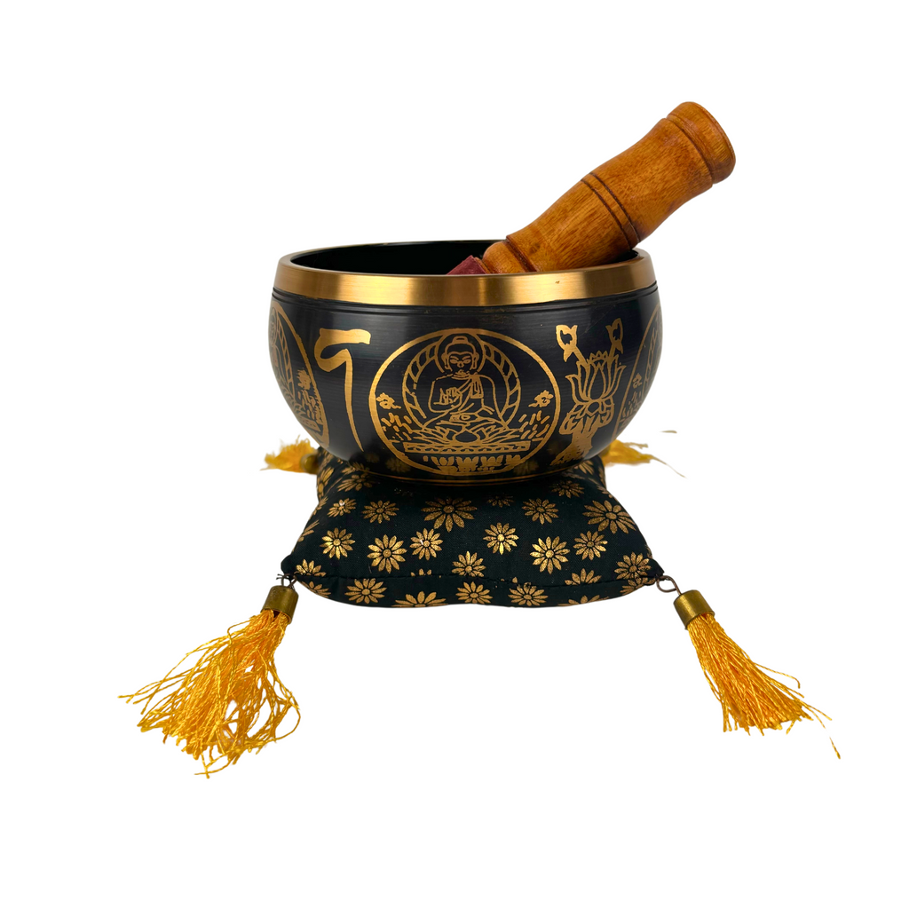 Singing Bowl Charan 10.5cms by 6.5cms (Cushion & Stick Included) GW569