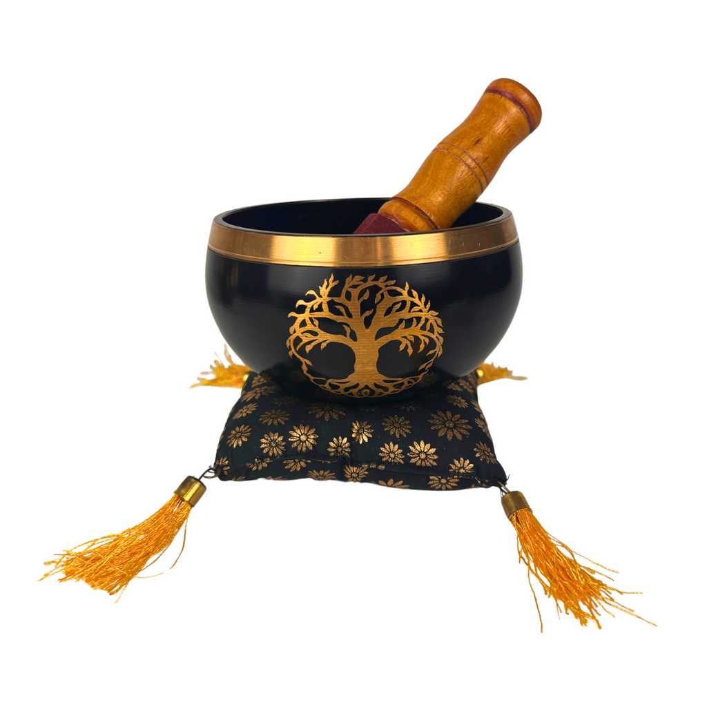 Singing Bowl Tree Of Life 10cms by 6.5cms (Cushion & Stick Included) GW568