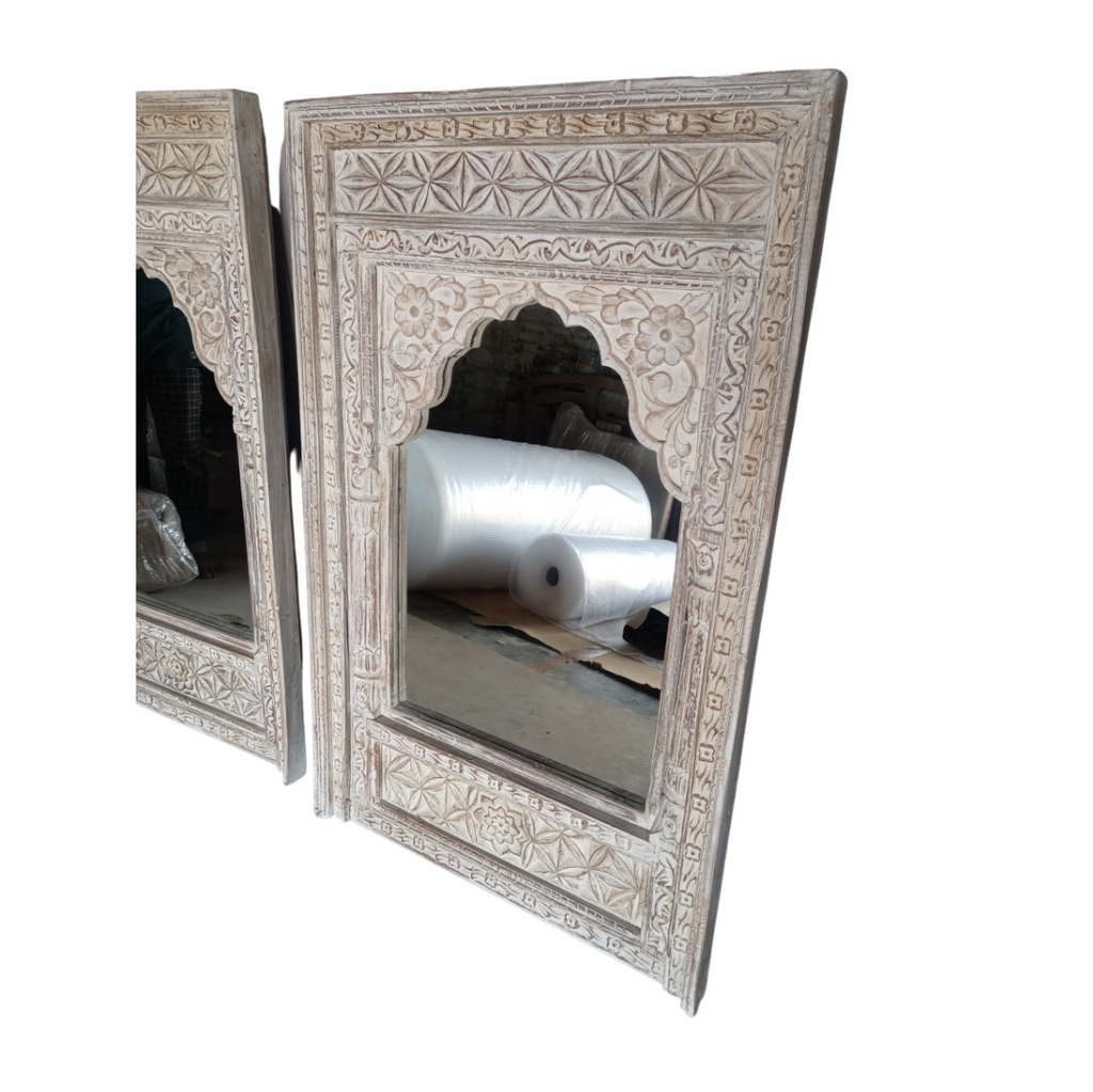 FUR316 Upcycled Wooden Frame With Intricate Carving  (76w3d120h)
