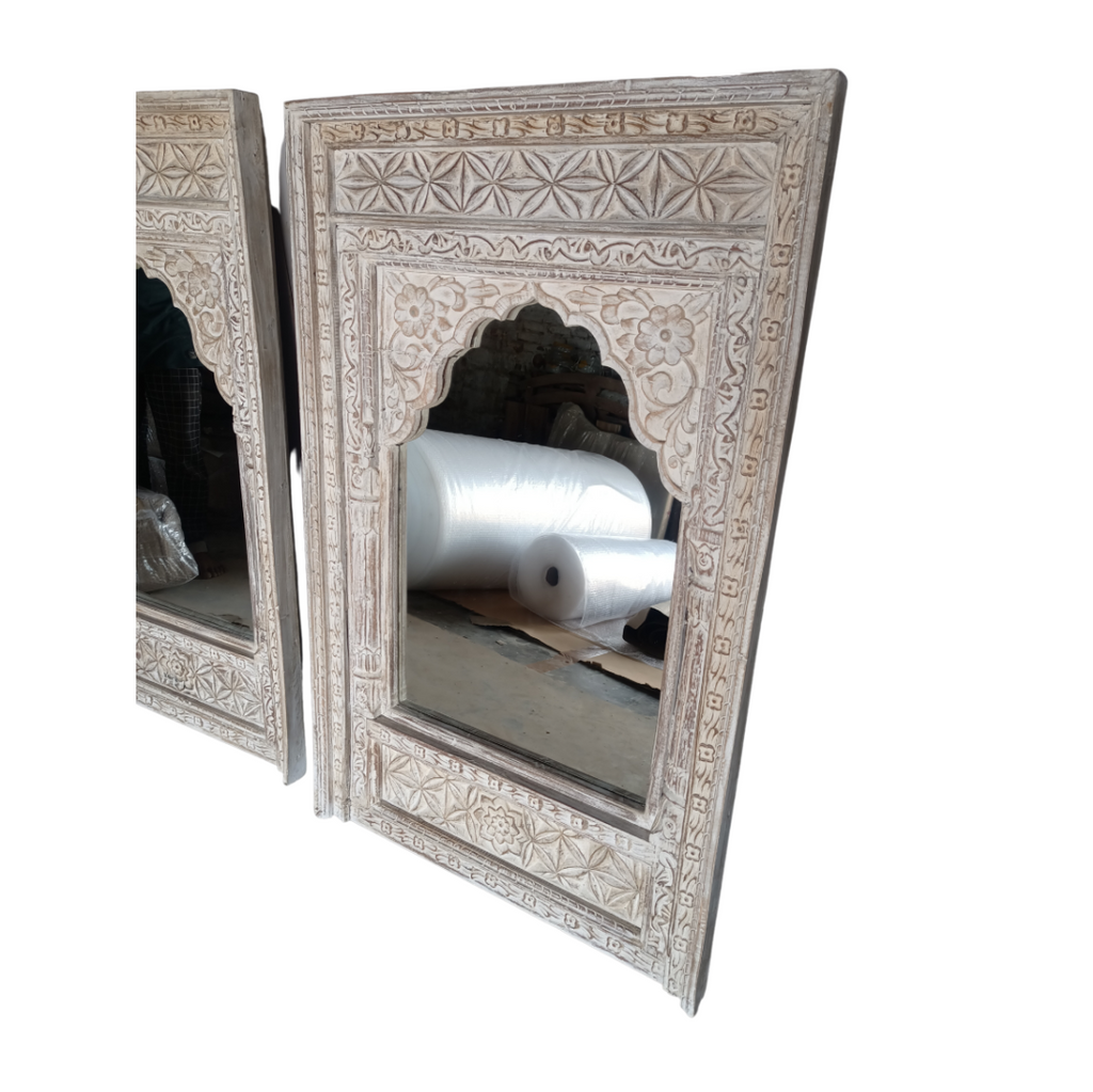 Upcycled Wooden Frame With Intricate Carving FUR316 (76w3d120h)