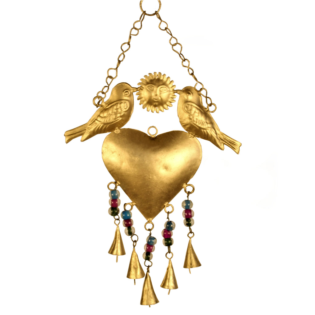 Metal Art Heart Bird Hanger MB038 (30cm)