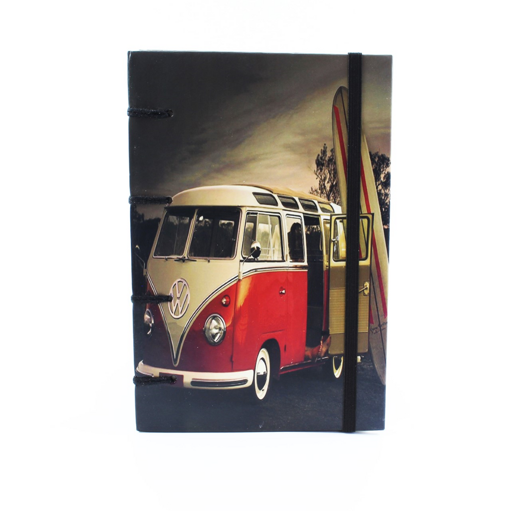 3J024 Red Beach Kombi Journal  (14x20cms)