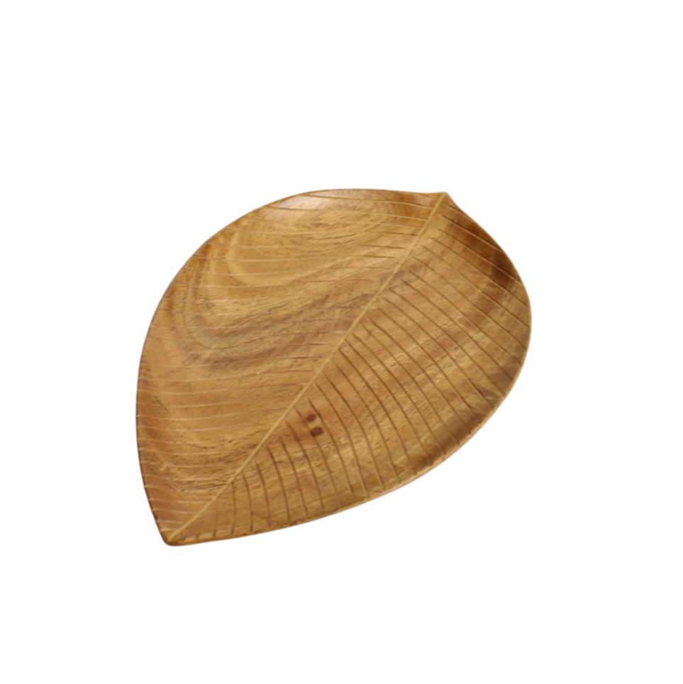 5HW Neem Wood Leaf Platter