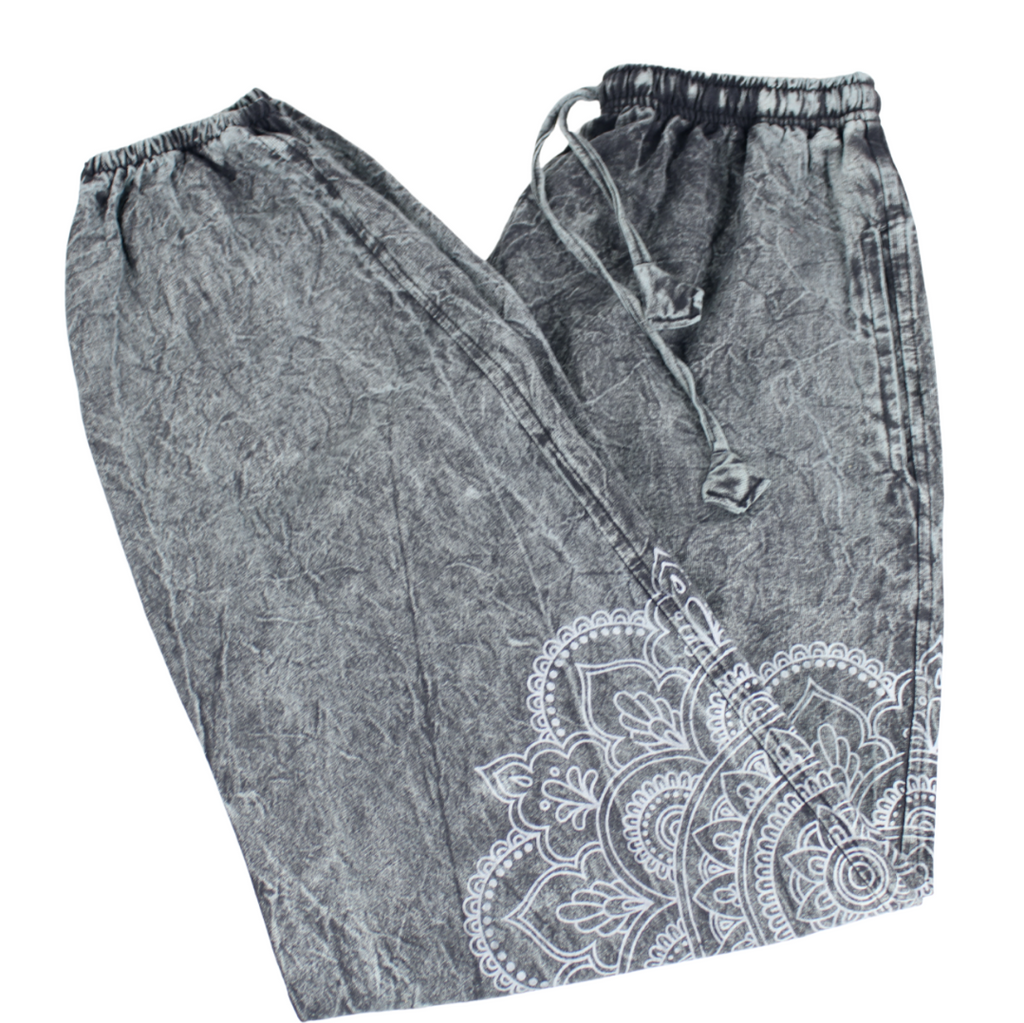 NEP Stone Wash Cotton Pull On Pants Mandala