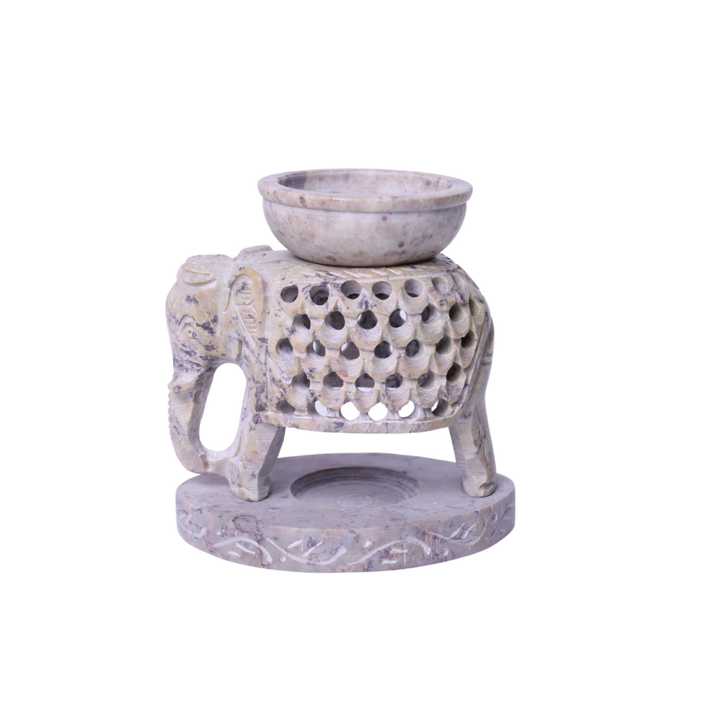 1GW Soapstone Elephant Oil Burner GW217