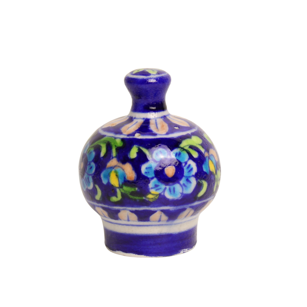 4JBP053 Jaipur Blue Pottery Incense Stand 7w8h cms