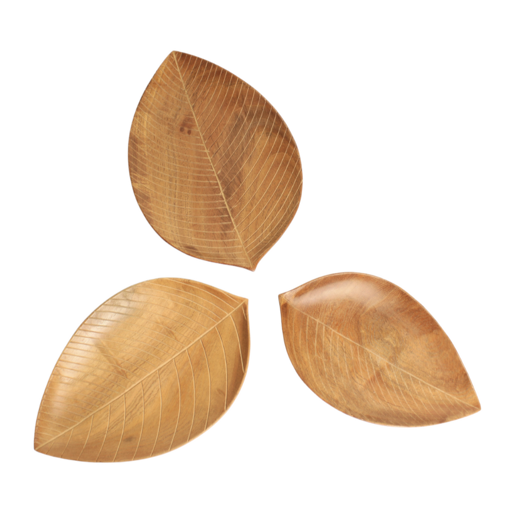Neem Wood Leaf Platter