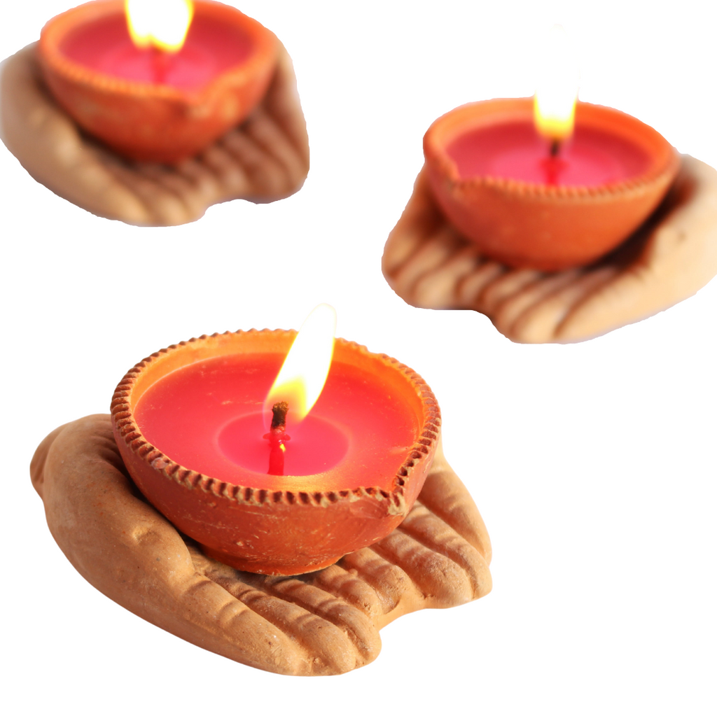 Giving Hands Candle outer of 12 with tray (GW023)