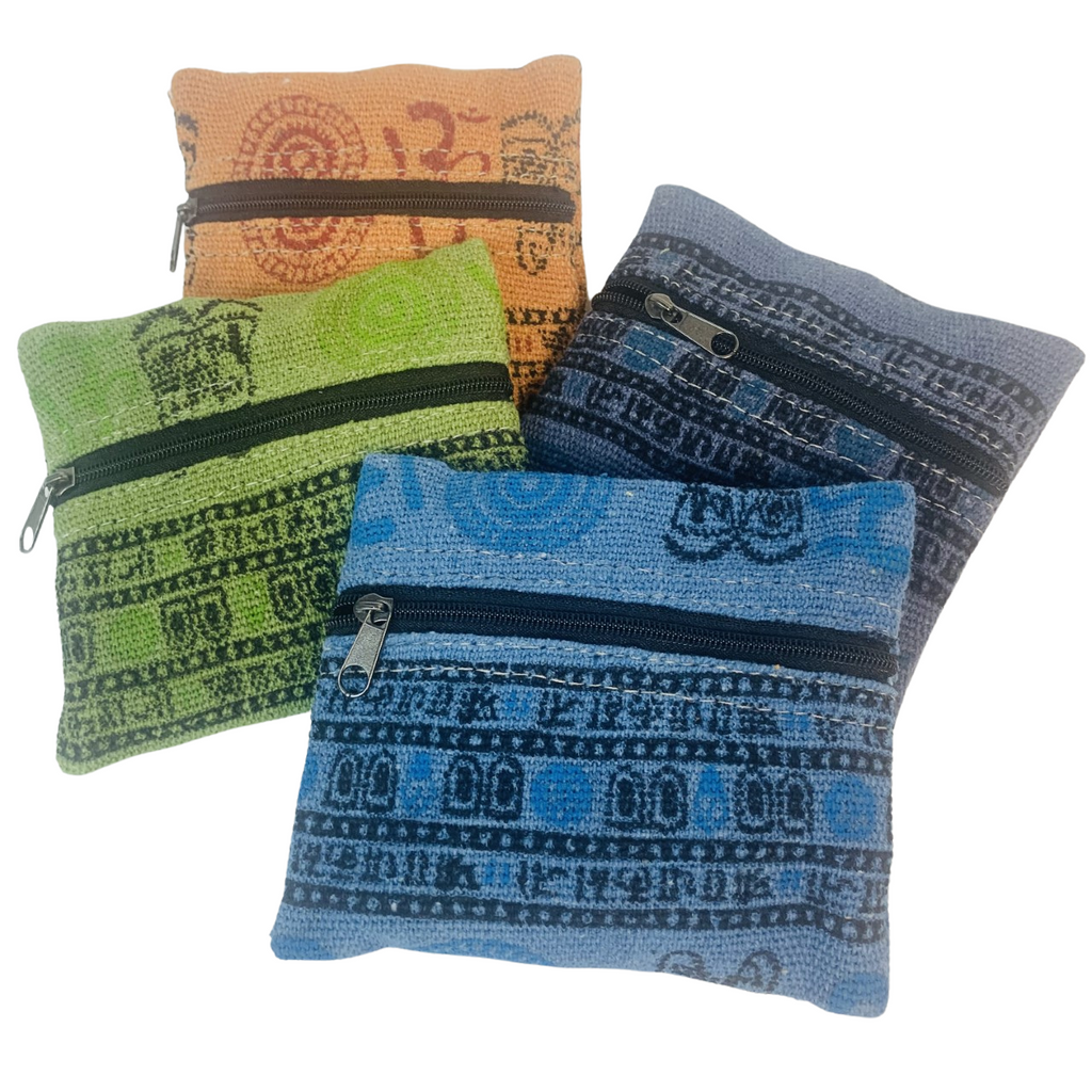 Cotton Coin Purse Assorted colours F146