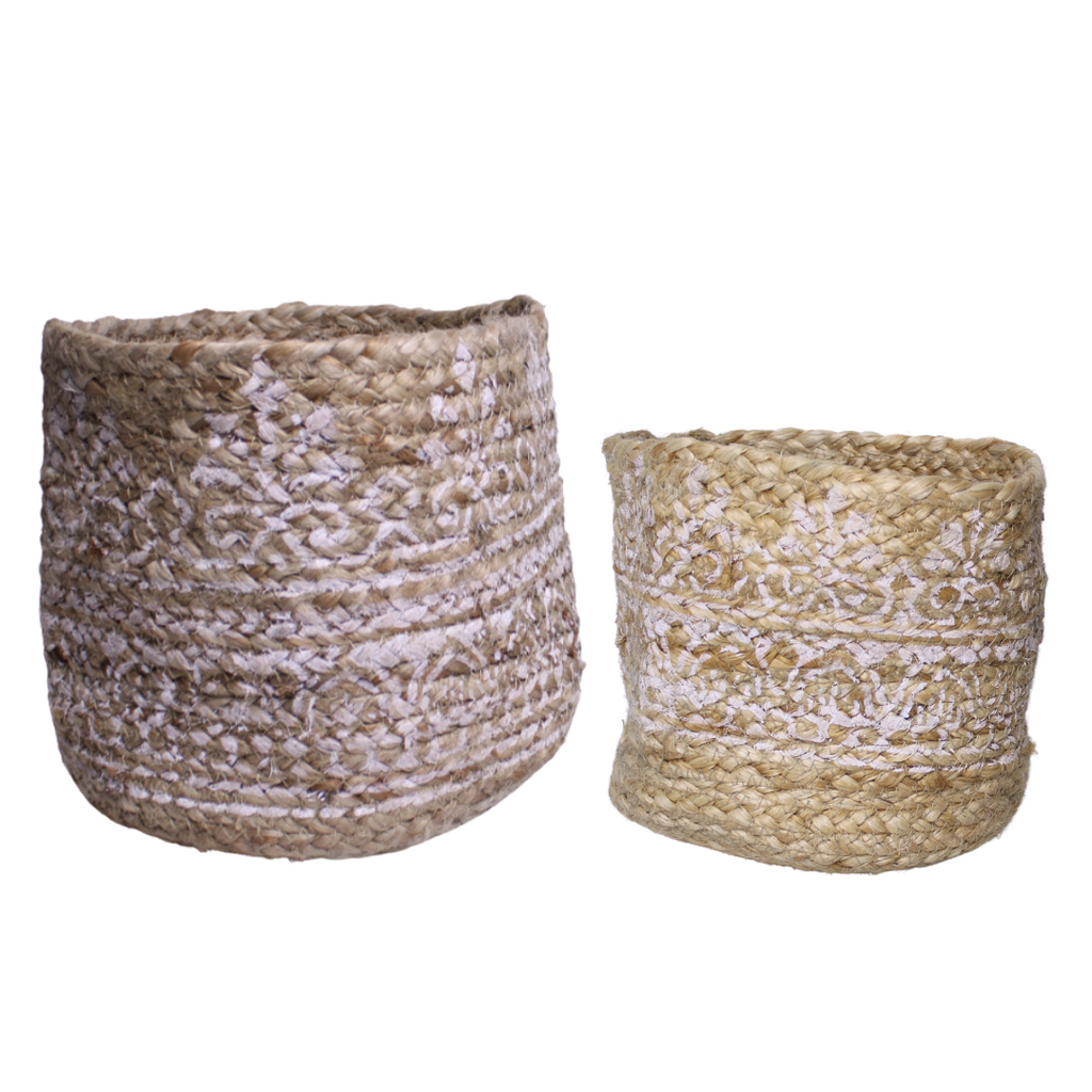 5HW Jute Planter Holder (White)