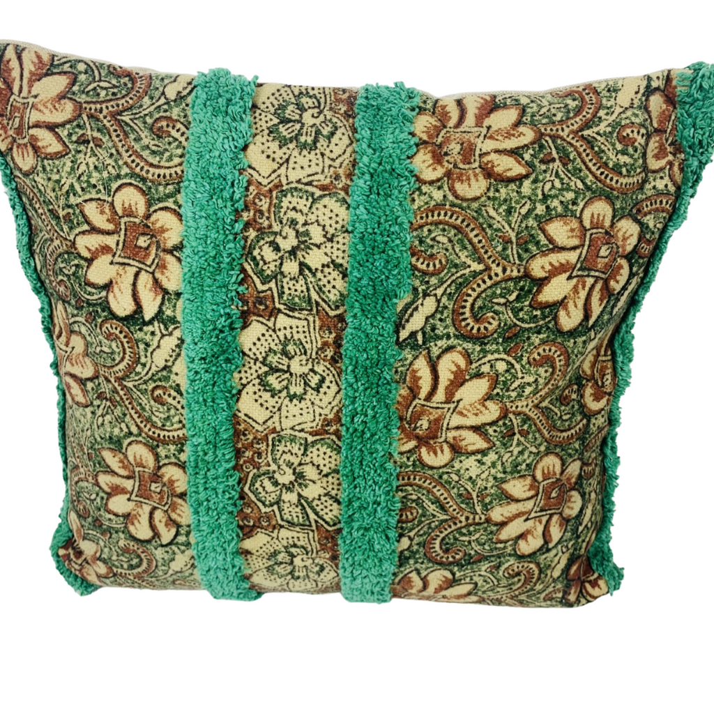5HW Cushion with filler Bagru Print 45x45cms