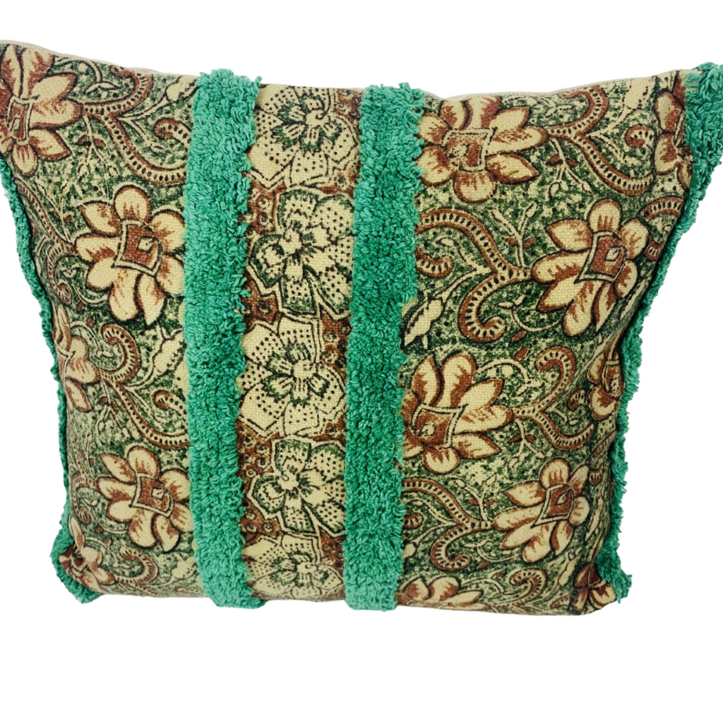 Cushion with filler Bagru Print 45x45cms