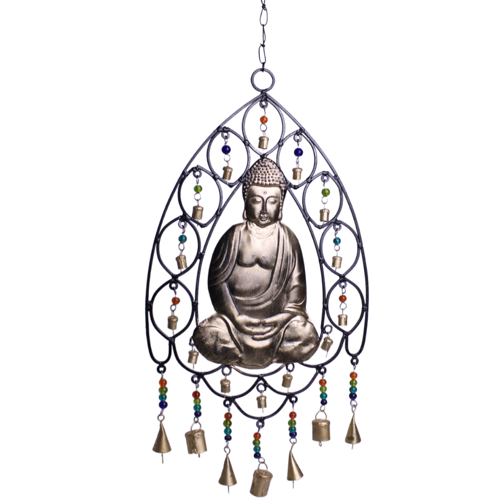 Metal Meditating Buddha Hanger MB048